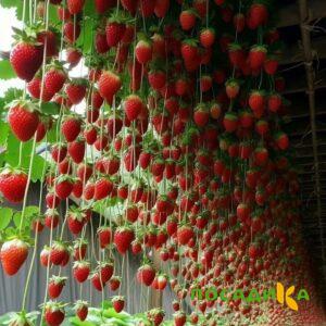 Клубника ампельная Анастасия купить по цене от 370р. в интернет-магазине «Посадика» с доставкой почтой в в Карабулаке и по всей России – [изображение №1].