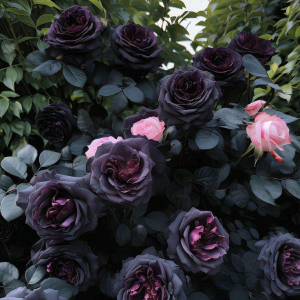 Роза Черная купить по цене от 450р. в интернет-магазине «Посадика» с доставкой почтой в в Карабулаке и по всей России – [изображение №1].